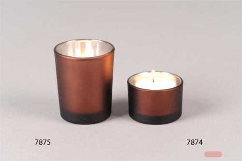 Bild von Votiv, Coeur d'argent Ø5.6x H6.7cm, brun rosé