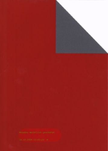 Bild von Rolle 200m x  30cm, Uni Duo Glanz, rot/graubraun