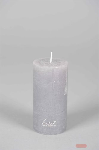 Bild von Rustic Zylinderkerze, 16cm x Ø80mm, mouse*