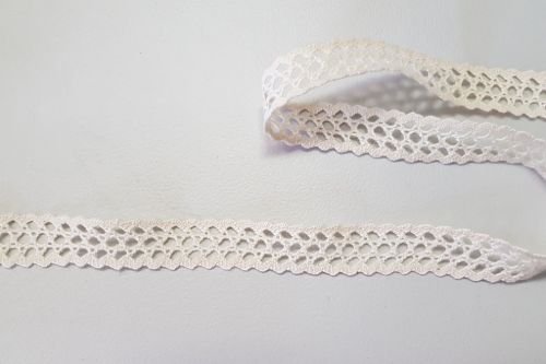 Bild von Band 10m/ 16mm, Häkel-Spitzenborte, ecru