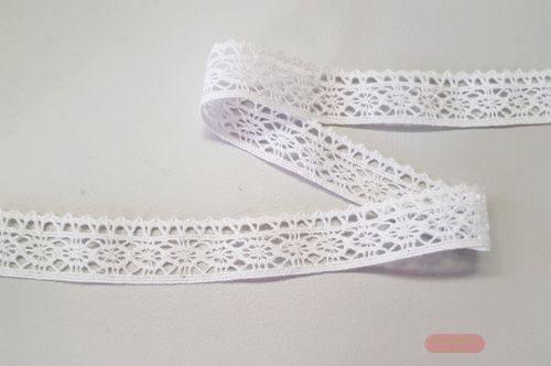 Bild von Band 15m/ 19mm, Häkel-Spitzenborte, weiss