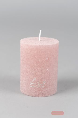 Bild von Velvet Zylinderkerze,   5cm x Ø50mm, altrosé*