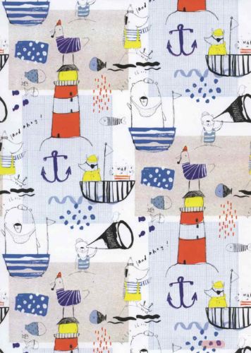 Bild von Bogen 70x 100cm, Ahoi, bunt