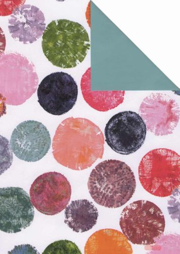 Bild von Bogen 70x 100cm, Perugia Punkte, bunt/mint