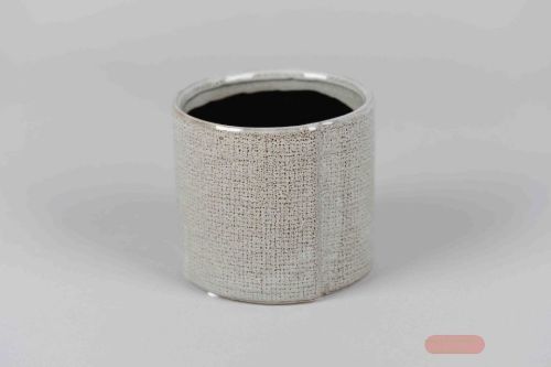 Bild von Blumentopf, Style in stone Ø12x H11cm, grau