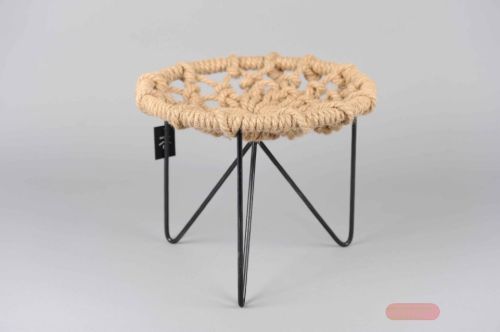 Bild von Seil Tisch, Qjute Ø37x H30cm, natur