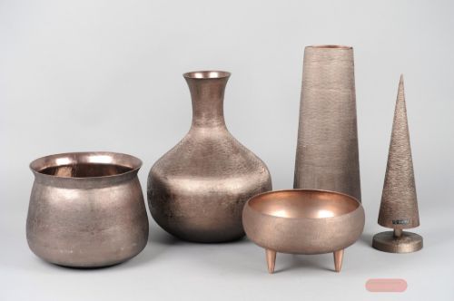 Bild von Blumentopf, Alu Ø18x H17cm, copper mink