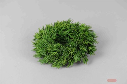 Bild von Deko Kranz, Thuja smaragd Ø20cm, grün