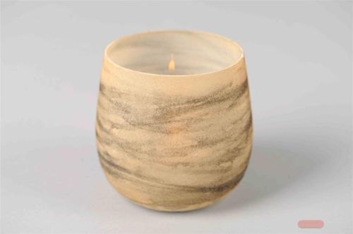 Bild von Votiv, Glas Tornadic Ø10x H10cm, cream