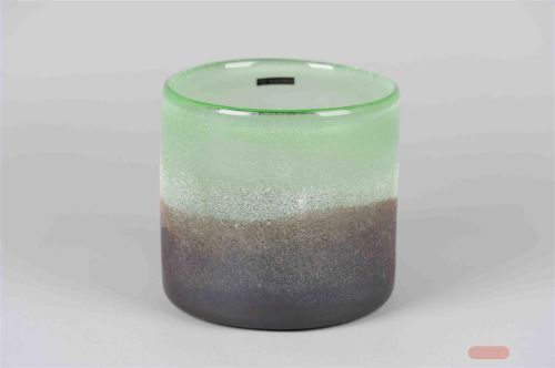 Bild von Windlicht Glas, Earth & Sky Ø20x H19cm, grün