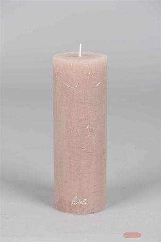 Bild von Rustic Zylinderkerze, 20cm x Ø70mm, portobello