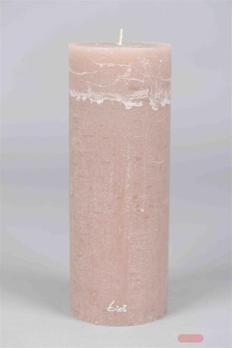 Bild von Rustic Zylinderkerze, 27cm x Ø100mm, portobello