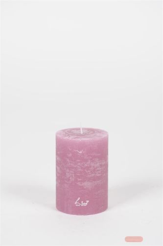 Bild von Rustic Zylinderkerze, 10cm x Ø70mm, orchidee
