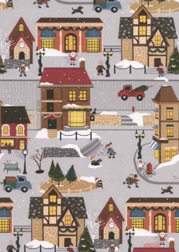 Bild von Bogen 70x 100cm, Ruhpolding Häuser, rot-braun