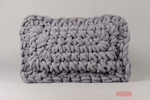 Bild von Kissen, L58 x 40cm - Snooze, taupe-grau