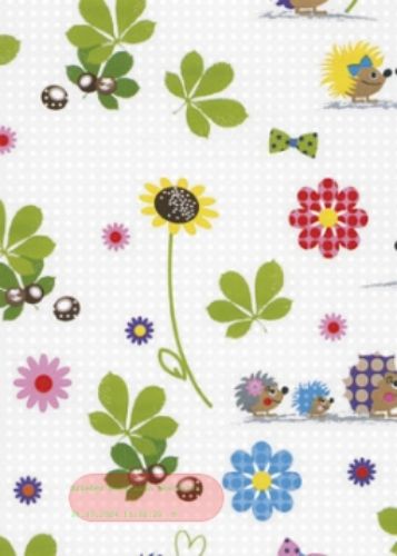 Bild von Rolle 200m x  70cm, Mucki Igel, bunt