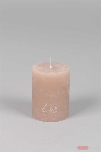 Bild von Rustic Zylinderkerze,   8cm x Ø60mm, portobello