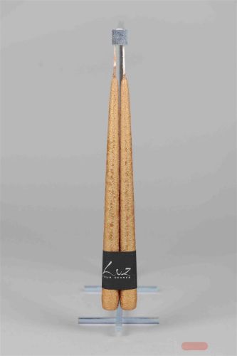 Bild von Metallic Tauchkerze, 30cm x Ø22mm - Paar, gold