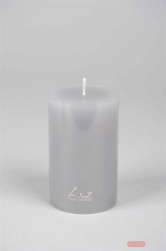 Bild von Kerze Classic, Uni - 12 x Ø 76mm, hellgrau