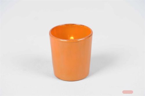 Bild von Votiv, émaillé Ø7x H7.5cm, herbstbraun