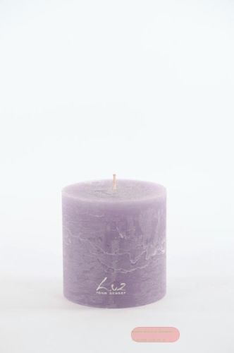 Bild von Rustic Zylinderkerze,   9cm x Ø90mm, wisteria