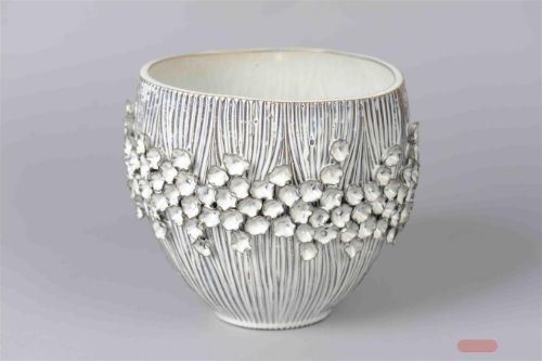 Bild von Blumentopf,  Wilde watereppe Ø24 x H20cm, grau*