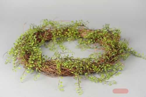 Bild von Deko Kranz, Bubikopf Ø50cm, grün