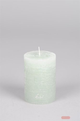 Bild von Rustic Zylinderkerze, 10cm x Ø70mm, sea foam