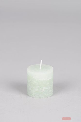 Bild von Rustic Zylinderkerze,   5cm x Ø50mm, sea foam