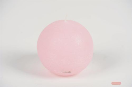 Bild von Rustic Kugelkerze, Ø150mm, pink lady*