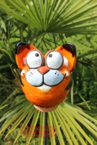 Bild von Gartenkeramik, Katze 17cm - ohne Stab