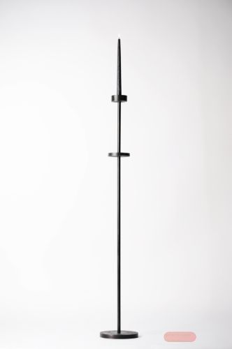 Bild von Kerzenständer, Metall Ø19x H117cm, black iron*