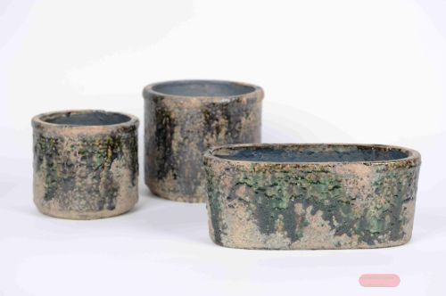 Bild von Pflanzer, Cliff rock L33x 15x H13cm, braun