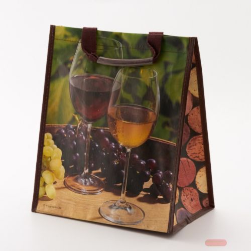 Bild von Flaschentasche, PP Woven B28+ 17x H32cm, Vino