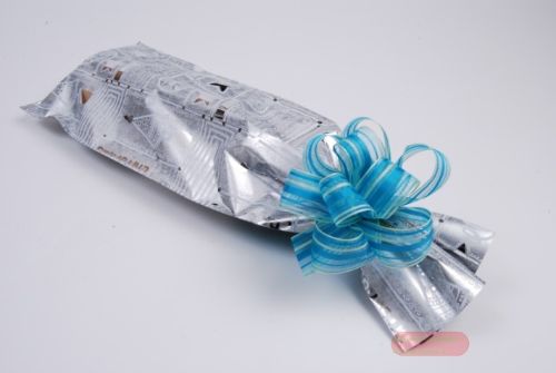 Bild von Beutel, 18x H50cm Weihnacht, silber