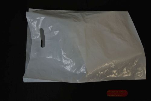 Bild von LDPE-Tasche, B48x H52+  8cm 60my Griffloch, weiss