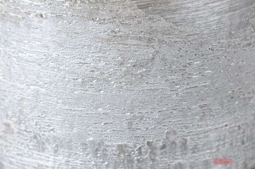 Bild von Metallic Zylinderkerze, 20cm x Ø70mm, silver