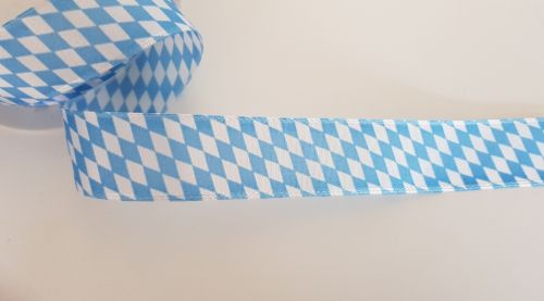 Bild von Band 25m/ 25mm, National Bayern, blau/weiss