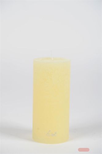 Bild von Rustic Zylinderkerze, 15cm x Ø70mm, butter