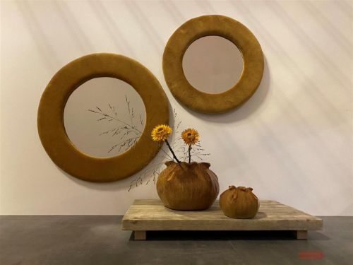 Bild von BlumenTopf, Keramik Bolsita Ø11x H8cm, ocre