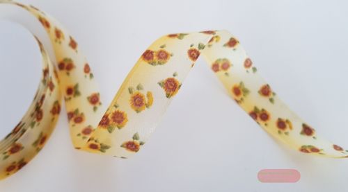 Bild von Band 25m/ 25mm, Sonnenblume, d'gelb