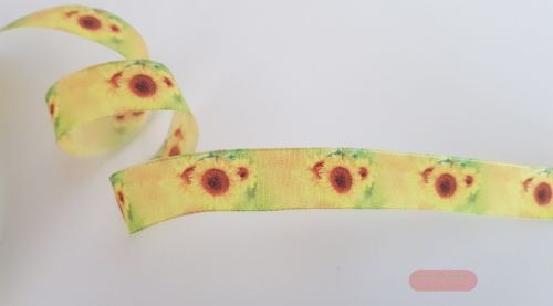Bild von Band 25m/ 15mm, Sonnenblume, gelb