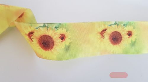 Bild von Band 25m/ 40mm, Sonnenblume, gelb