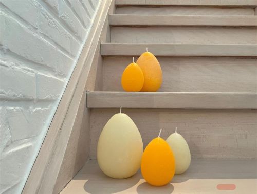 Bild von Eierkerze, 13cm x Ø95mm, ostergelb*