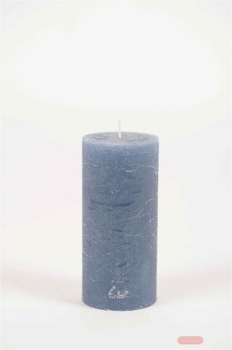 Bild von Rustic Zylinderkerze, 15cm x Ø70mm, ocean