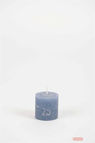 Bild von Rustic Zylinderkerze,   5cm x Ø50mm, ocean
