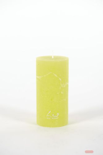 Bild von Rustic Zylinderkerze, 10cm x Ø50mm, limette