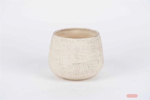 Bild von Blumentopf, Crag Ø21x H17cm, white*