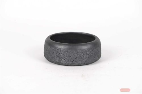 Bild von BlumenSchale, Blackstone Ø20.5x H8cm, schwarz