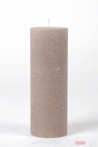 Bild von Velvet Zylinderkerze, 20cm x Ø70mm, portobello*